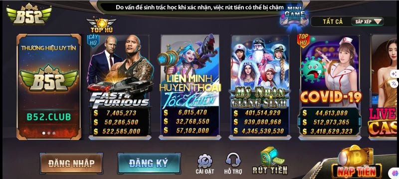 Nổ hũ B52 - Địa chỉ chơi slot game đỉnh cao nhất mọi thời đại 2 Cổng game B52 có kho trò chơi đa dạng